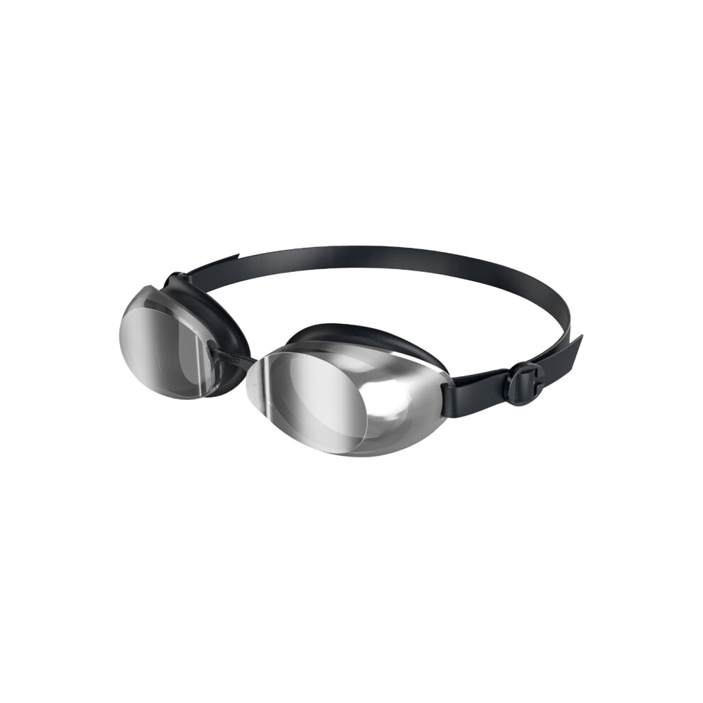 Speedo (One Size, /Chrome) Unisex Adult Jet 2.0 Swimming Goggles Black