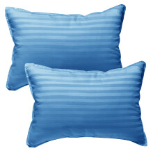 kinder Fluff Toddler Pillow (2-Pack) - The Only 300TC Soft Cotton Pillow with Down Alternative Fill - Hypoallergenic, Machine Washable & Perfect for K