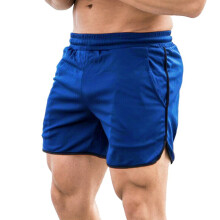 (Blue,L)Pantalones cortos de verano para entrenamiento deportivo culturismo entrenamiento fitness gimnasio para hombre