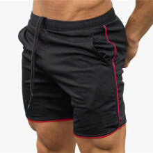(Black,2XL)Pantalones cortos de verano para entrenamiento deportivo culturismo entrenamiento fitness gimnasio para hombre