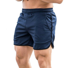 (NavyBlue,2XL)Pantalones cortos de verano para entrenamiento deportivo culturismo entrenamiento fitness gimnasio para hombre