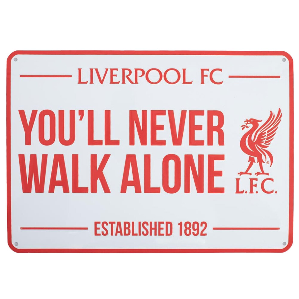 Liverpool Fc You'll Never Walk Alone Crest Plaque