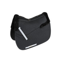 (15in - 16.5in, Black) Performance Half Lined Horse Saddlecloth