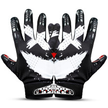 Guanti da calcio Repsters Jester 4.0 - Taglie per adulti e ragazzi (Nero, taglie per ragazzi XS-S)