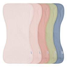 Gerber Baby Unisex Burpdoeken 5-Pack, Roze Blauw, Maat 10,5" x 21"