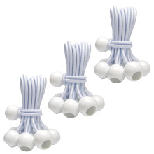 Corda Bungee YELIER da 30 Pezzi (Bianco, 4"), Resistente ai UV, Antiossidante, Fissaggio Sicuro
