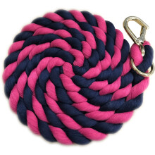 (One Size, Navy/Fuchsia) Shires Two Tone Horse Lead Rope