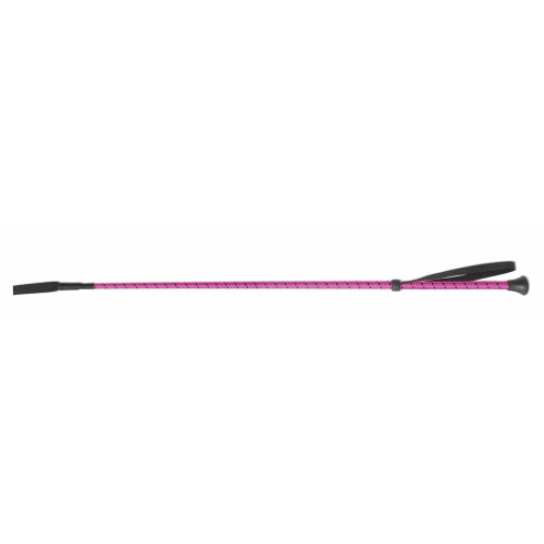 (26in, Raspberry) Shires Thread Stem Horse Riding Whip 2