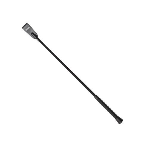 (21in, Black) Shires Threaded Leather Horse Riding Whip