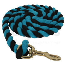 (One Size, Black/Turquoise) Shires Horse Lead Rope