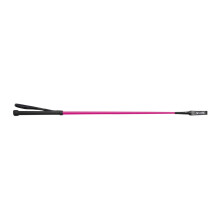 (24in, Raspberry) Shires Childrens/Kids Thread Stem Leather Horse Riding Whip