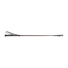 (24in, Brown) Shires Childrens/Kids Thread Stem Leather Horse Riding Whip