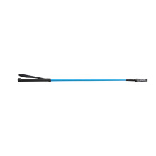 (24in, Bright Blue) Shires Childrens/Kids Thread Stem Leather Horse Riding Whip