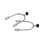 Shires Womens/Ladies Plastic Roller Ball Spurs 1