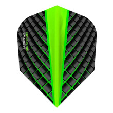 (One Size, Charcoal Grey/Green) Harrows 100 Micron Quantum Dart Flights Set (Pack of 3)