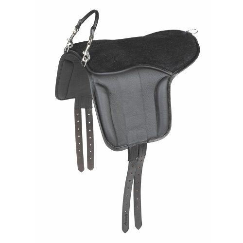 (One Size, Black) Aviemore Leather Pony Saddle Pad