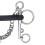 (5in, Black/Silver) Shires Hard Rubber Horse Pelham Bit 3