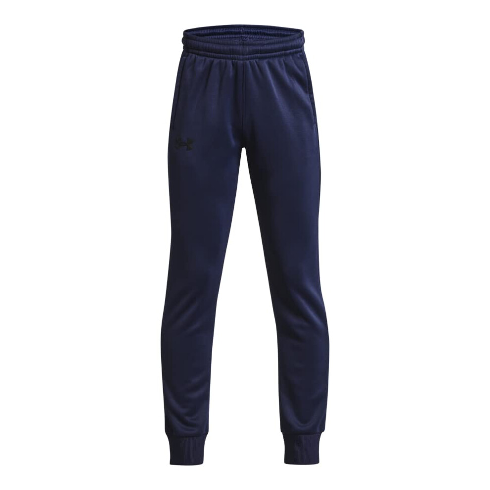 Under Armour Boys Armourfleece Jogger, (410) Midnight Navy / / Black, Youth Medium Blue,Black