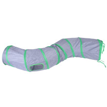 iCAGY Kat Tunnel voor Binnen, Interactief, Konijnen Tunnel Speelgoed, Katten Speeltunnels 47" Grijs