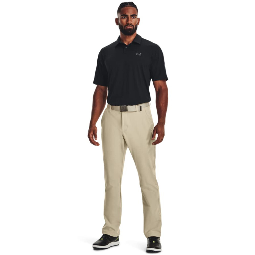 Under Armour Mens Straight Leg Tech Golf Pants, (289) Khaki Base / Khaki Base / Khaki Base, 34W X 32L Us