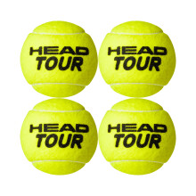 Head Tour Tennis Balls (Pack Of 4)