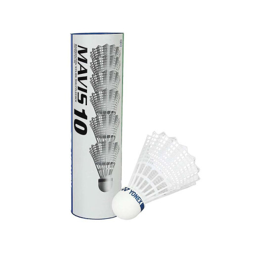 Yonex (One Size, White) Yonex Mavis 10 Shuttlecock (Pack Of 6) 2