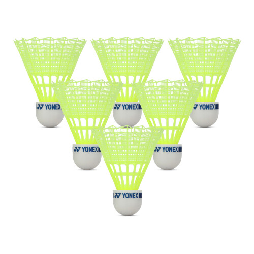Yonex (One Size, Yellow) Yonex Mavis 10 Shuttlecock (Pack of 6)