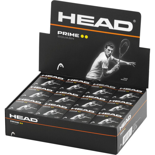 HEAD Head Prime Double Dot Squash Balls (Pack of 12) 2