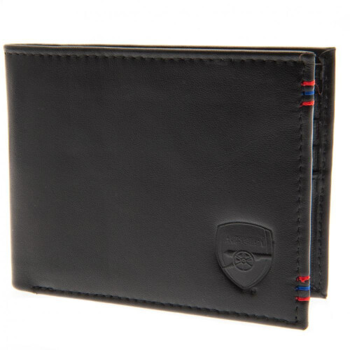 Arsenal FC Mens Leather Stitched Wallet