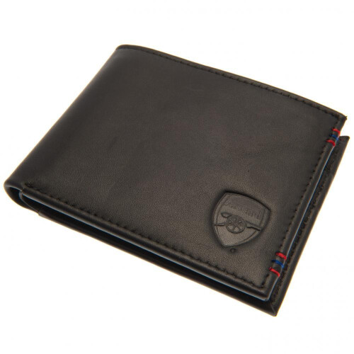 Arsenal FC Mens Leather Stitched Wallet 2