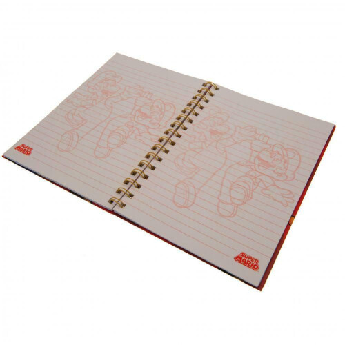 Super Mario Super Mario Run A5 Wirebound Notebook 1