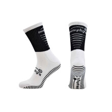 (3-5 Years, Black/White) Murphys Childrens/Kids Pro GAA Gripped Mid Calf Socks
