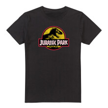 (XXL, Black) Jurassic Park Mens Logo T-Shirt