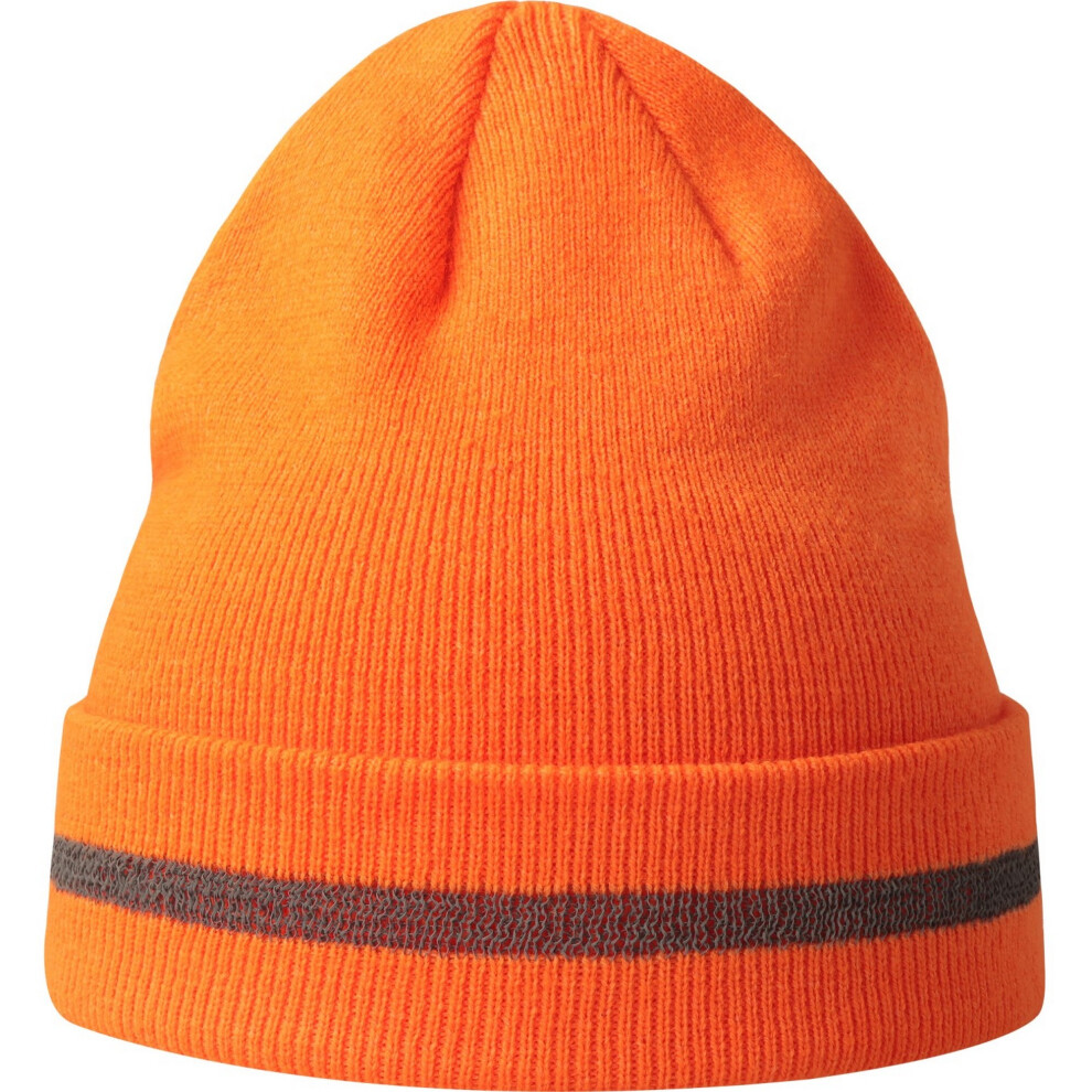 (One Size, Fluorescent Orange) Atlantis Unisex Adult Workout Recycled Hi-Vis Beanie 5063300861219