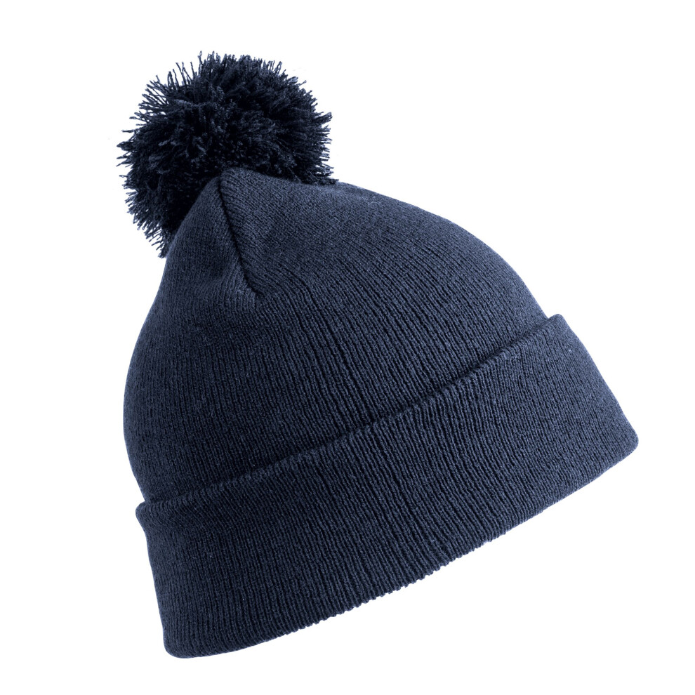 Result (One Size, Navy Blue) Childrens/Kids Winter Essentials Pom Pom Beanie