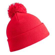 (One Size, Red) Result Childrens/Kids Winter Essentials Pom Pom Beanie