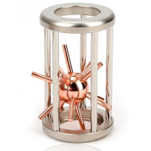 Rompecabezas de Metal Premium Satellite in Cage - Teaser Mecánico 3D