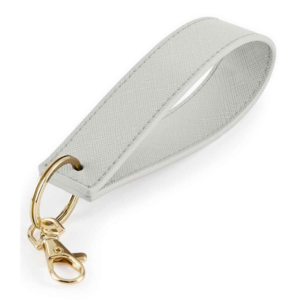 Bagbase (One Size, Soft ) Boutique Wristlet Keyring Grey
