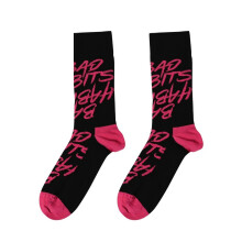 (7 UK-11 UK, Black) Ed Sheeran Unisex Adult Bad Habits Ankle Socks