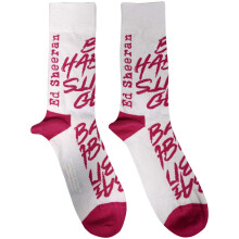 (7 UK-11 UK, White) Ed Sheeran Unisex Adult Bad Habits Ankle Socks