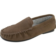 (7 UK, Taupe) Eastern Counties Leather Mens Berber Fleece Lined Suede Moccasins