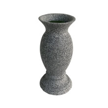 Vaso da Cimitero in Resina per Fiori Freschi o Artificiali con Spina Metallica