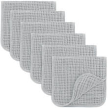 Comfy Cubs Pañales Muselina 20" x 10", Pack de 6 - Grandes, 6 Capas, Ultra Absorbentes 100% Algodón