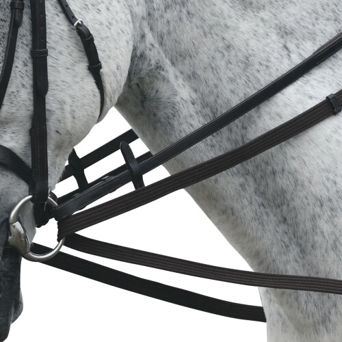 (One Size, Black) Shires Cotton Horse Web Reins