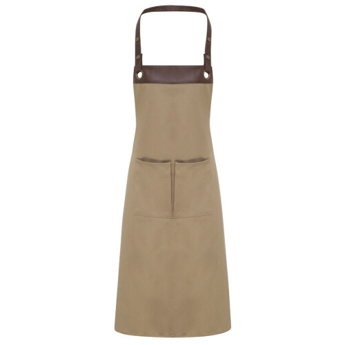 Premier (One Size, Khaki/Brown Denim) Premier Espresso Bib Apron