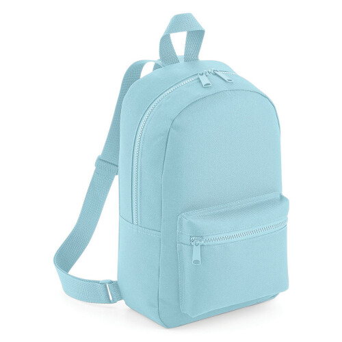 BagBase (One Size, Powder Blue) Bagbase Mini Essential Backpack/Rucksack Bag (Pack of 2)