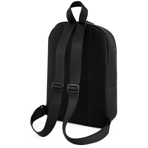BagBase (One Size, Black) Bagbase Mini Essential Backpack/Rucksack Bag (Pack of 2) 1