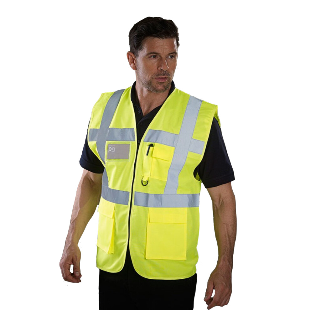 Grafters Unisex Safety Hi-Visibility Executive Waistcoat 5059269328245