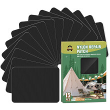 OAZ 15 Piezas Parche Autoadhesivo de Nylon 3.5 x 4.7 Pulgadas para Reparación de Tiendas