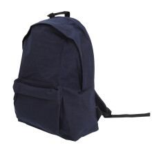(One Size, French Navy) Bagbase Maxi Fashion Backpack / Rucksack / Bag (22 Litres) (Pack of 2)